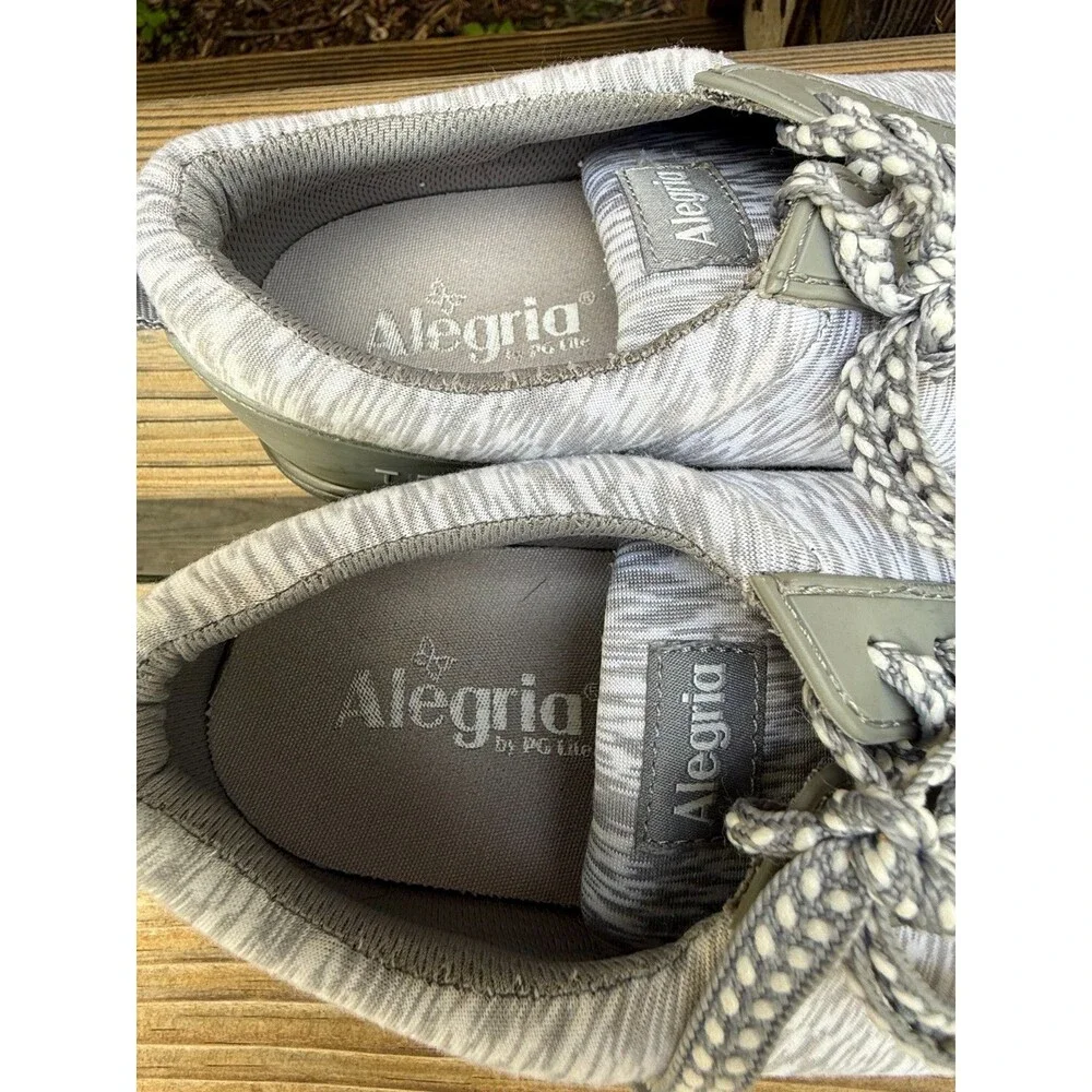 Alegria Traq Quest Smart Walking Shoes-Women's EU 39 US 9-Gray White-QES 5061